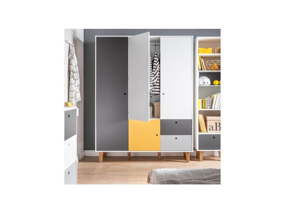 шкаф 3-х дверный  Concept Vox  [5020005] белый,графит,серый,шафран
