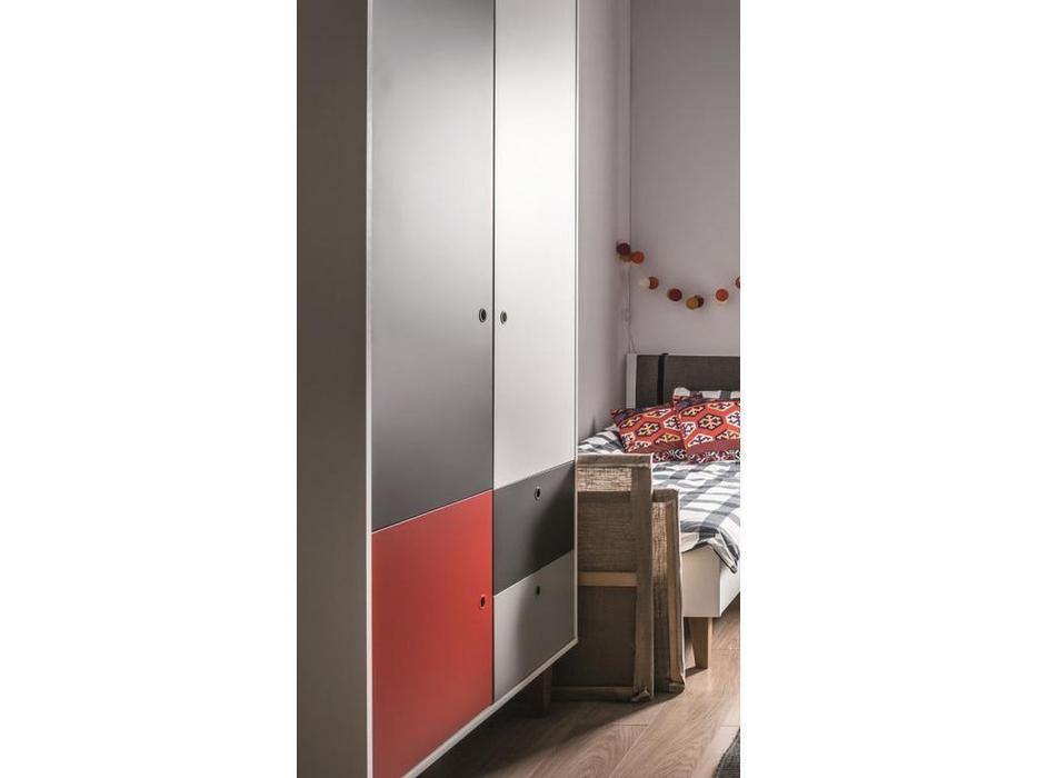 шкаф 2-х дверный  Concept Vox  [5020011] белый,графит,серый,красный