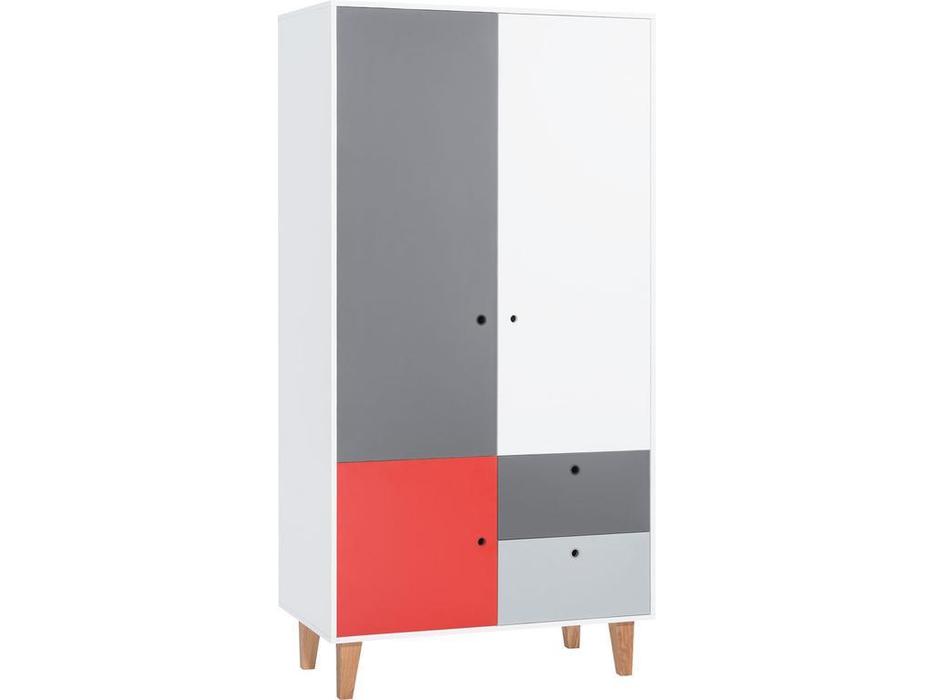 шкаф 2-х дверный  Concept Vox  [5020011] белый,графит,серый,красный