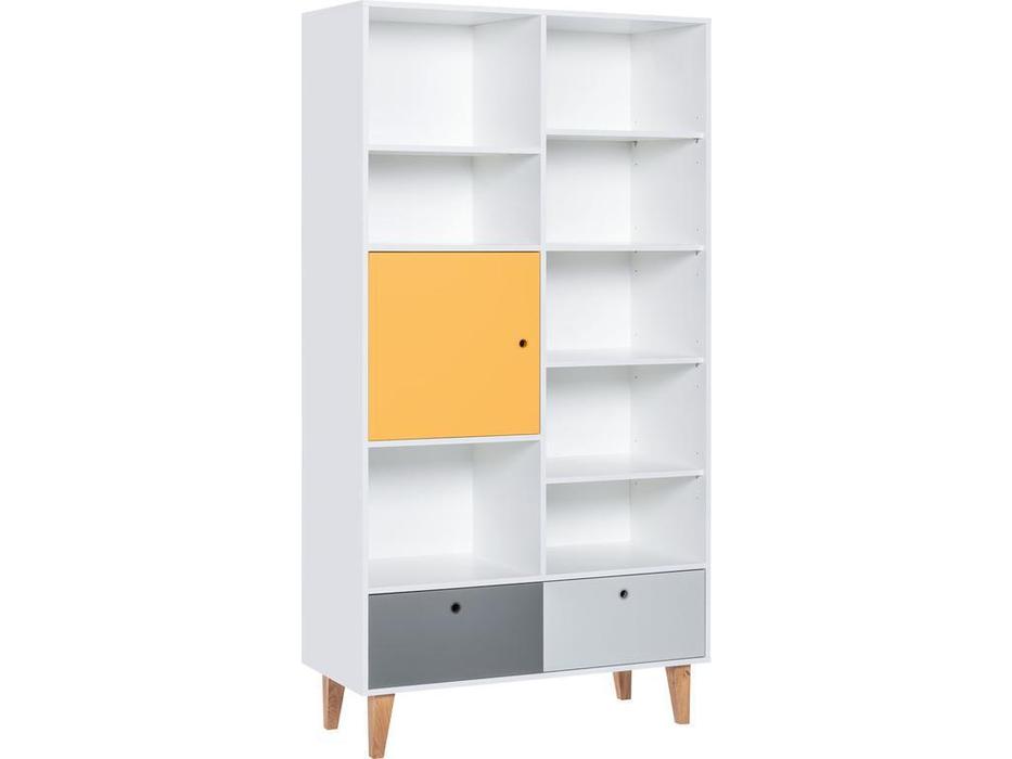 шкаф книжный  Concept Vox  [5020025] белый,графит,серый,шафран