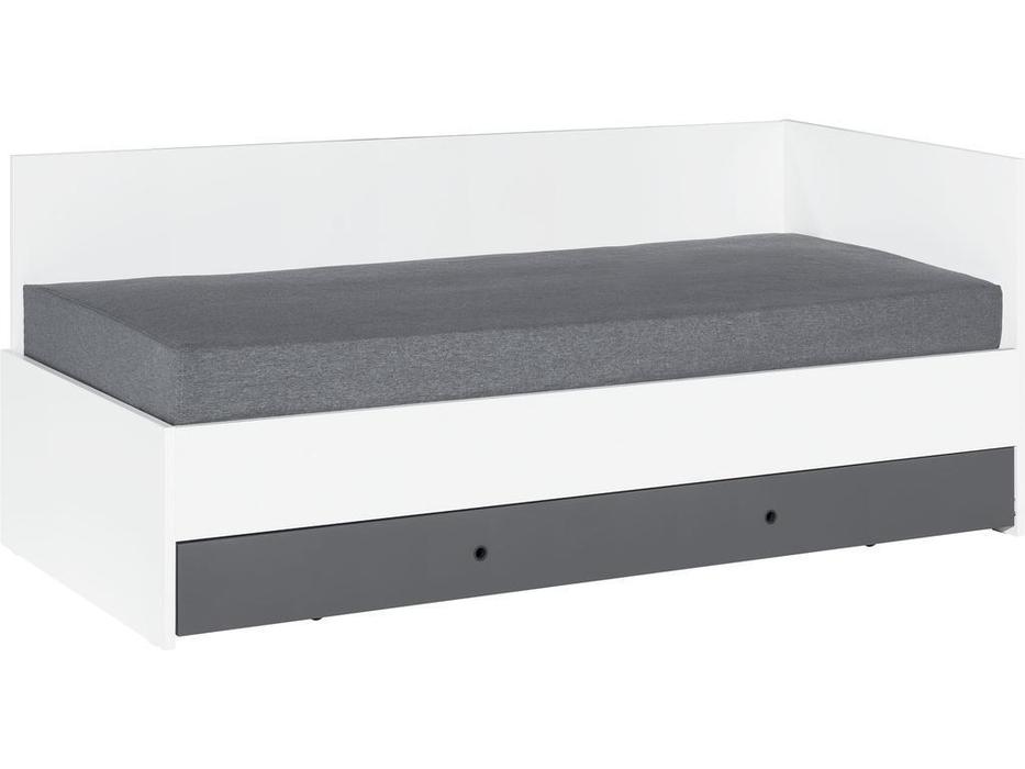 кровать односпальная 90X200 с под-м мех-м Concept Vox  [5010849] белый,графит