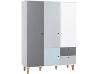 шкаф 3-х дверный  Concept Vox  [5020006] белый,белый,графит,серый,голубой