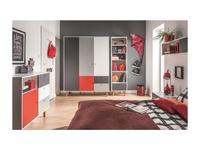 шкаф 3-х дверный  Concept Vox  [5020007] белый,графит,серый,красный