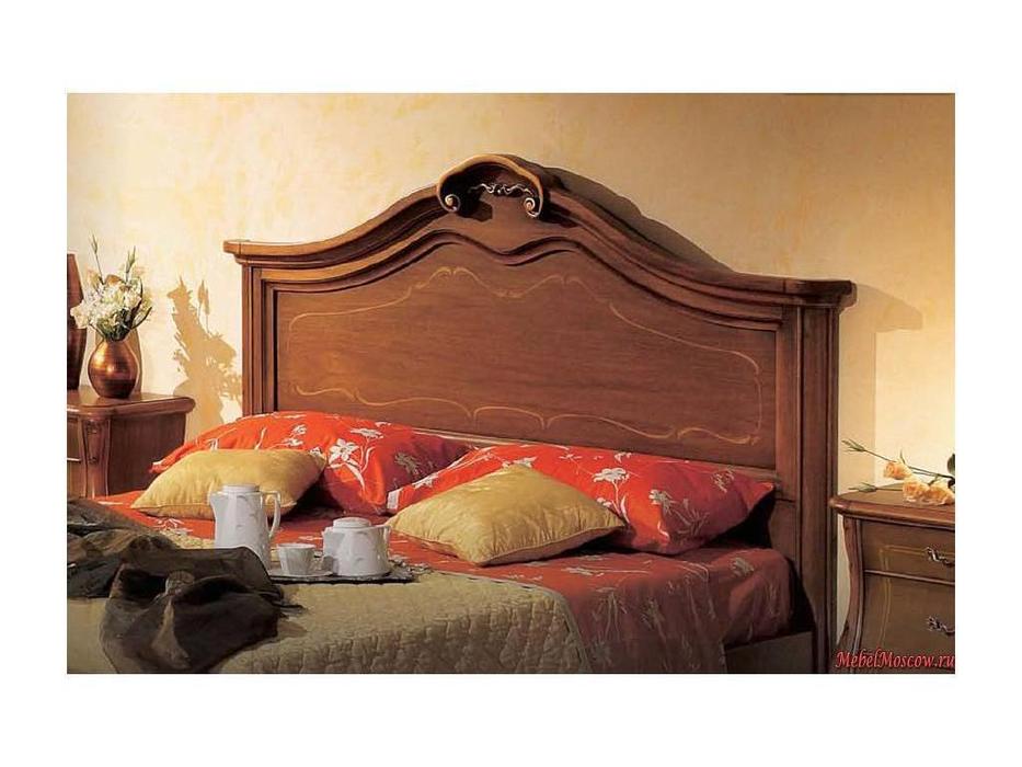 кровать двуспальная  Tulipano Tarocco Vaccari  [T563] орех, золото