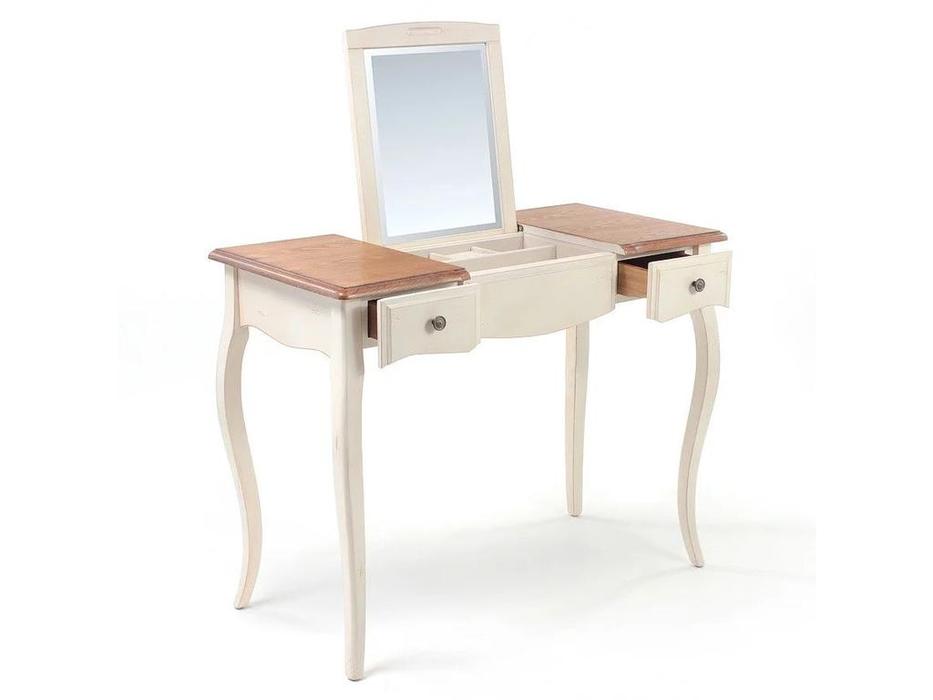 стол туалетный с зеркалом Provence Mobilier de Maison  [ST9309] молочный