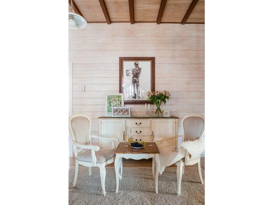 буфет с эффектом старения Provence Mobilier de Maison  [ST9351] молочный