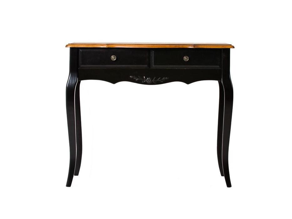 стол письменный с ящиками Provence Mobilier de Maison  [ST9136N] черный со старением