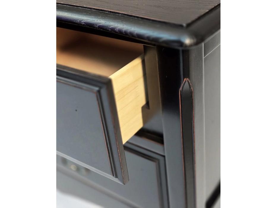 консоль 6 ящиков Provence Mobilier de Maison  [ST9158 FN] черный со старением