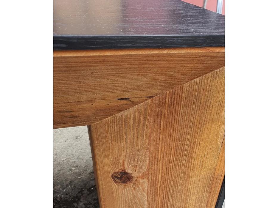 стол кофейный  Wooden Vintage Loft Mobilier de Maison  [Y901] чёрный, коричневый