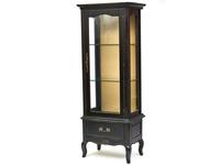 витрина 1 дверная  Provence Noir&Blanc Mobilier de Maison  [DF860 (S01)] черный со старением