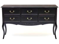 консоль 6 ящиков Provence Mobilier de Maison  [ST9158 FN] черный со старением