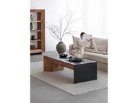 стол кофейный  Wooden Vintage Loft Mobilier de Maison  [Y901] чёрный, коричневый