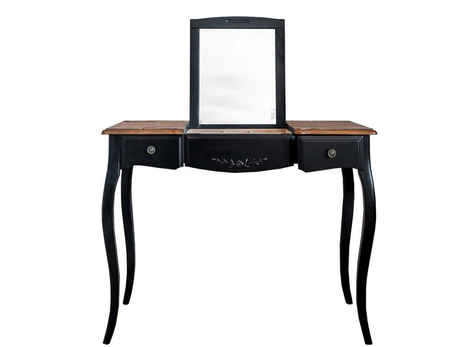 стол туалетный с зеркалом Ancien Belveder Mobilier de Maison  [ST9109N] черный