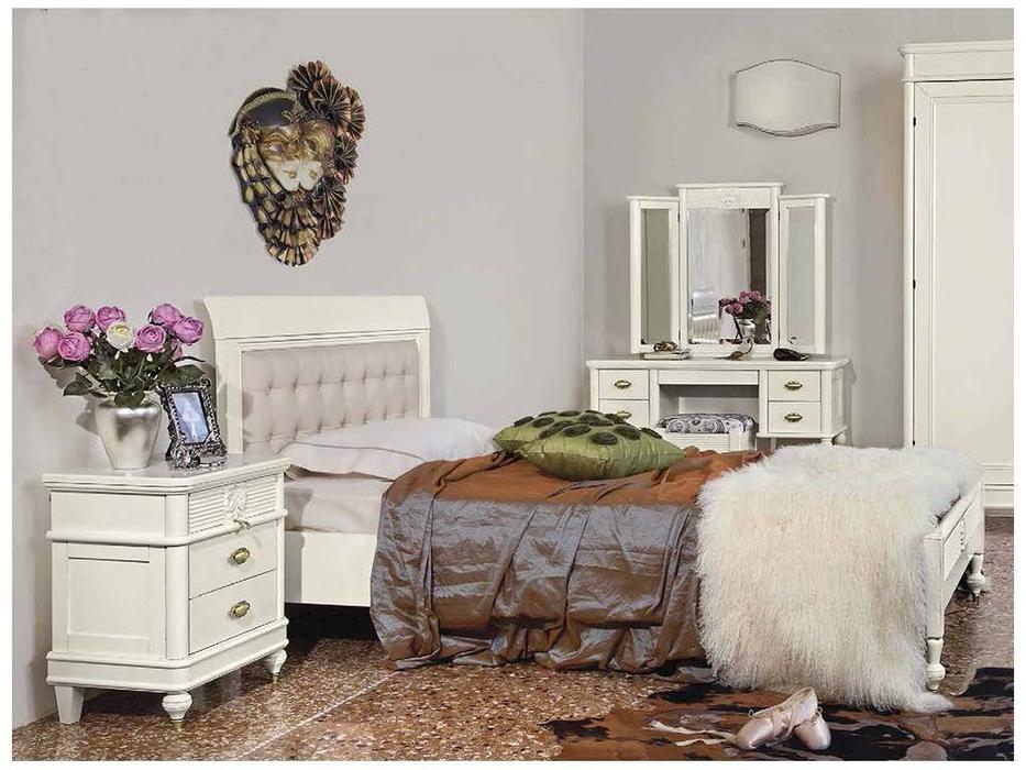 кровать односпальная 120х200 Maria Silva Monte Cristo  [MS144_1] avorio consumato