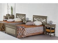 кровать односпальная 120х200 Bourbon Monte Cristo  [BJ244_1] grigio begie
