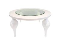 стол обеденный на 8 человек круглый Palermo Fratelli Barri  [FB.DT.PL.42] белый лак
