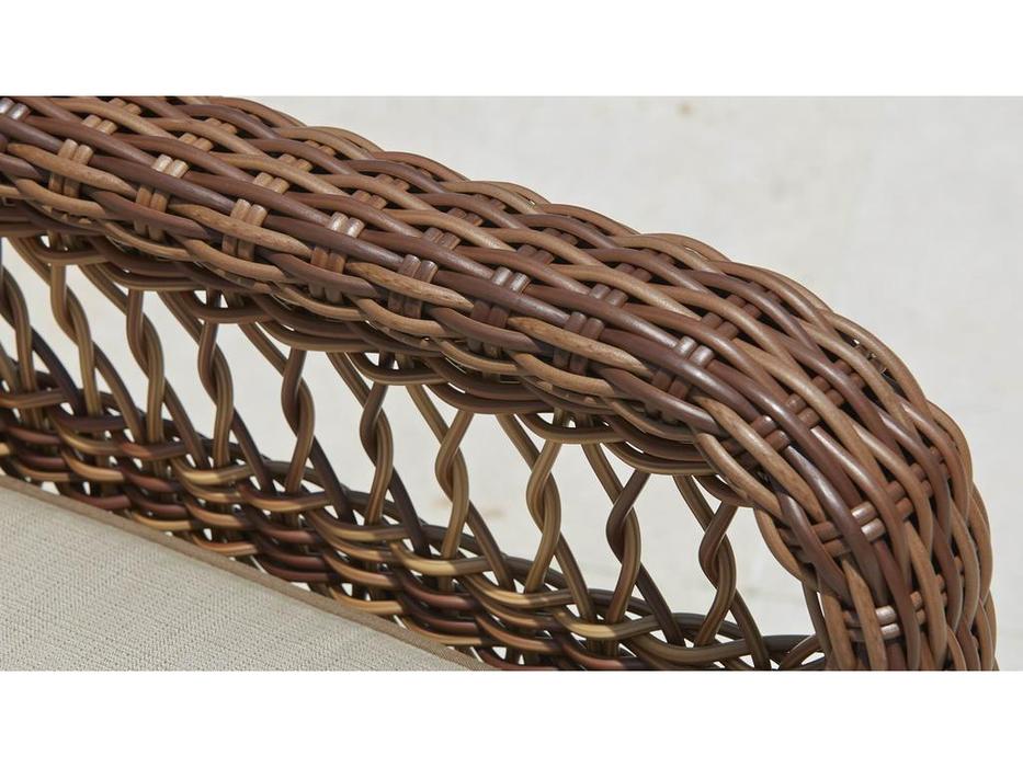 диван садовый 3-х местный с подушками Ebony Skylinedesign  [22003] коричневый