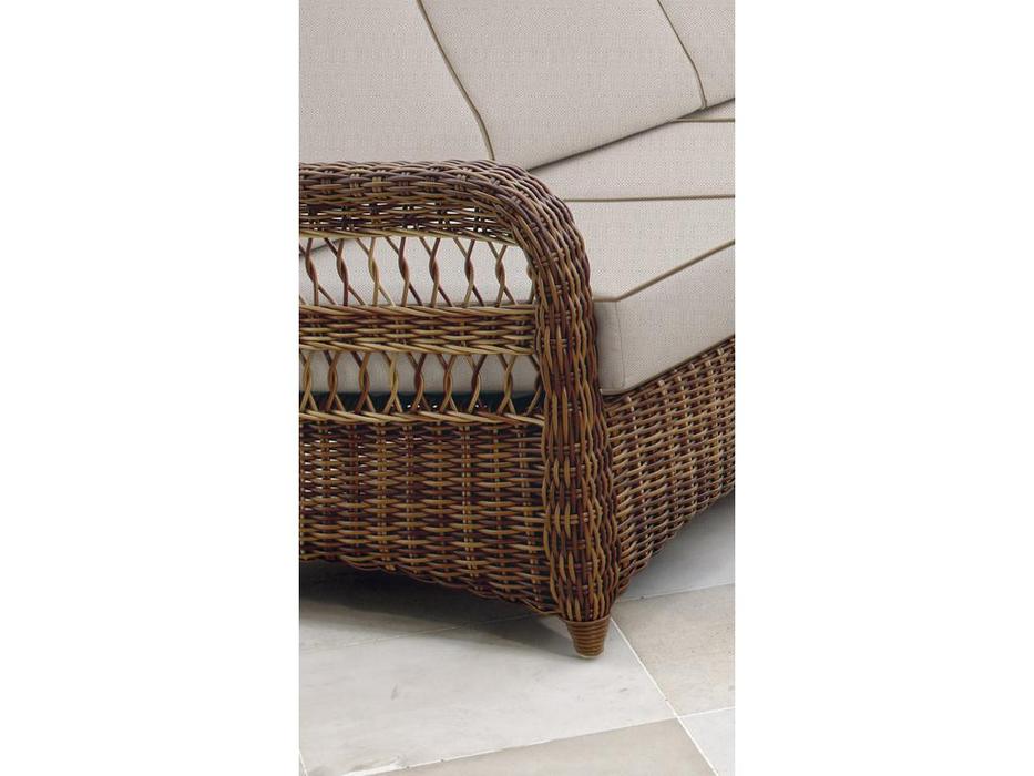 диван садовый 3-х местный с подушками Ebony Skylinedesign  [22003] коричневый