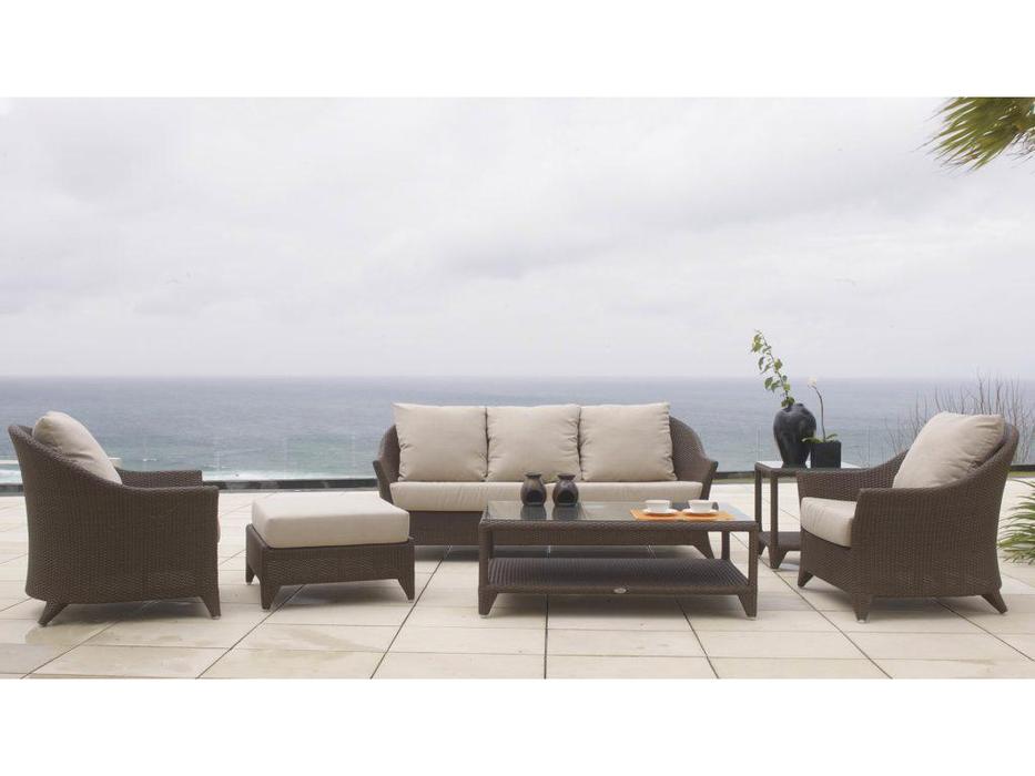 диван садовый с подушками Malta Skylinedesign  [2023] черный кофе