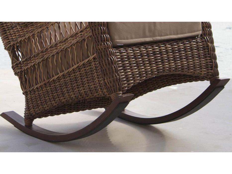 кресло-качалка с подушками Ebony Skylinedesign  [22866] коричневый