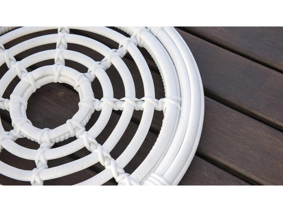 стол садовый для лежака, со стеклом Dynasty Skylinedesign  [22851] WHITE MUSHROOM