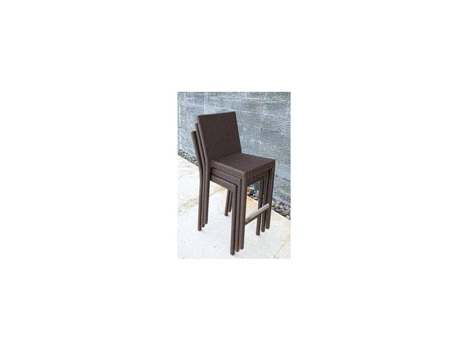 стул барный с подушкой Opal Skylinedesign  [22709] MOCCA/SILVER