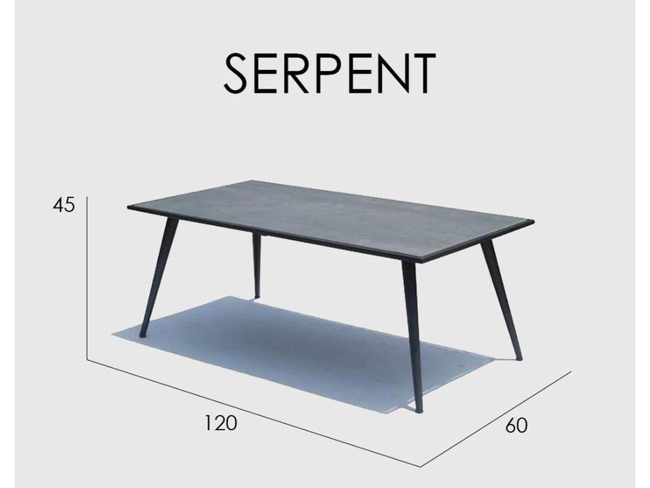 стол журнальный центральный Serpent Skylinedesign  [23514] керамика, серый