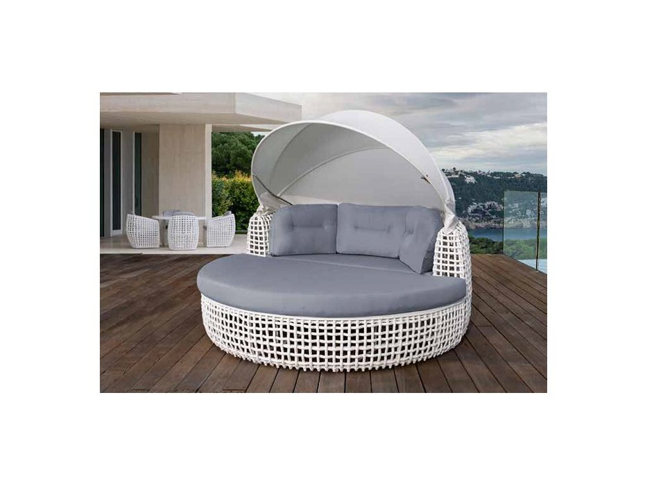 кровать круглая 2-х местная "Dynasty" Skylinedesign [84820.02] (бежевый)