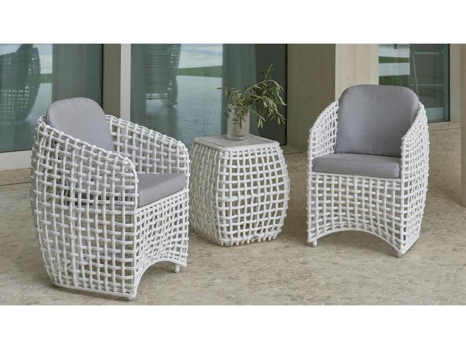 стол кофейный со стеклом Dynasty Skylinedesign  [22385] бежевый