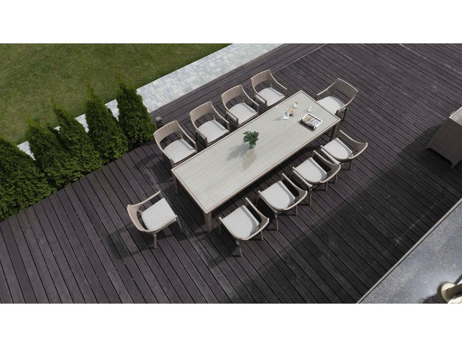 кресло садовое с подушкой Plank: Skylinedesign [22694] (бежевый)