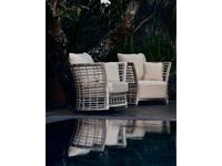кресло садовое с подушками Villa Skylinedesign  [23761_OW] WHITE MUSHROOM
