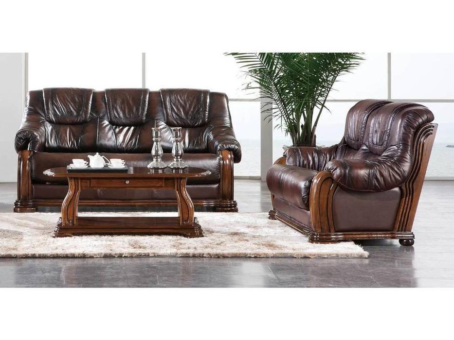 диван 3-х местный раскладной Castello ESF  коричневый