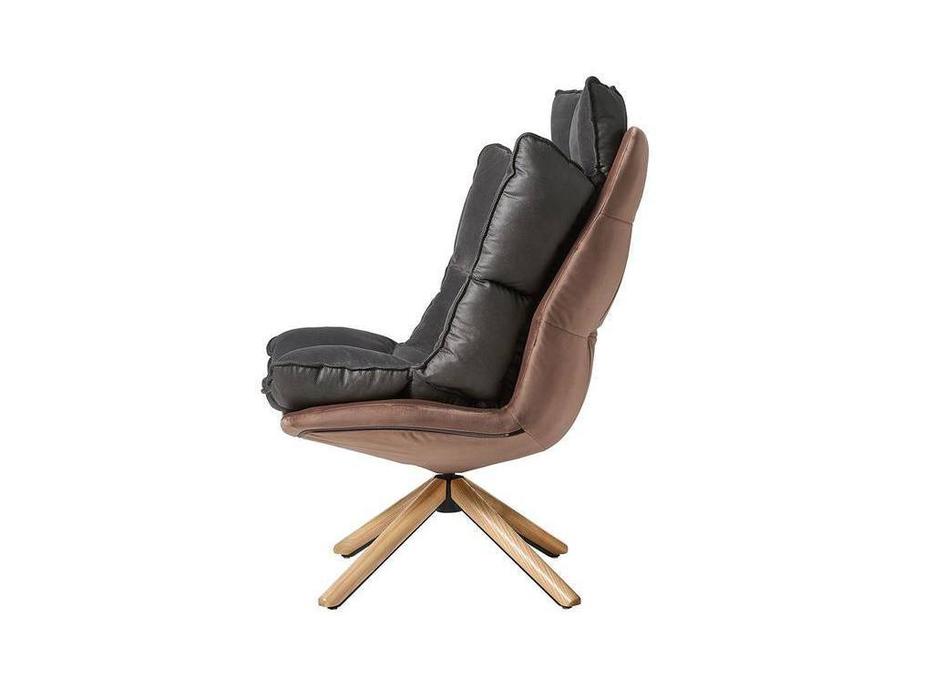 кресло вращающееся Modern ESF  [DC-1565C] коричневый, серый