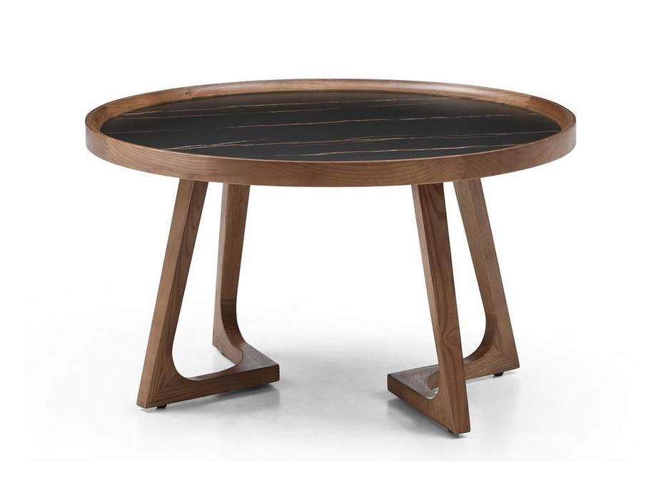 стол журнальный   ESF  [CT6082(D80)walnut] коричневый