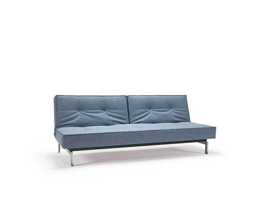 диван с хромированными ножками Splitback Innovation  синий