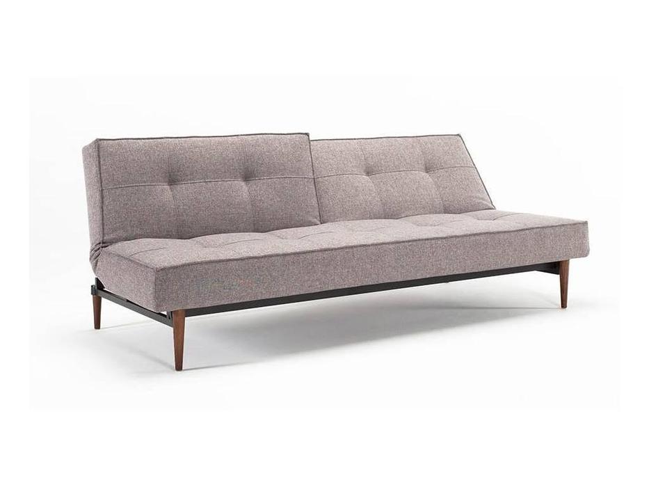 диван-кровать с деревянными ножками тк.525 Splitback Innovation  синий