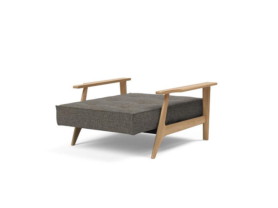 кресло с деревянными подлокотниками Splitback: Innovation [95-74101126216-5-2] (темно серый)