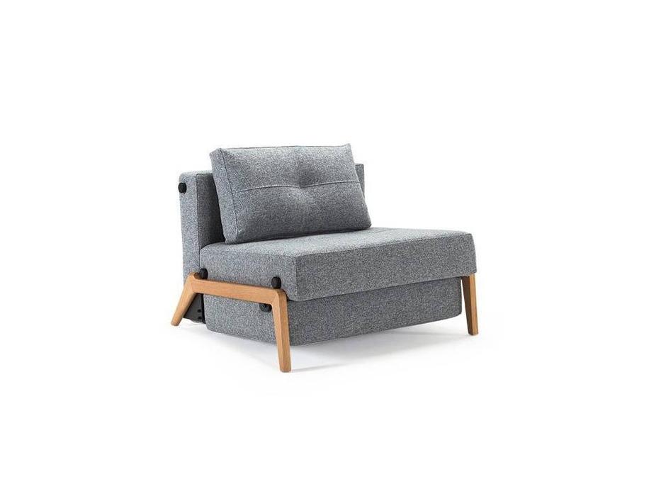 кресло-кровать тк.565 ножки дерево Cubed Innovation  серый