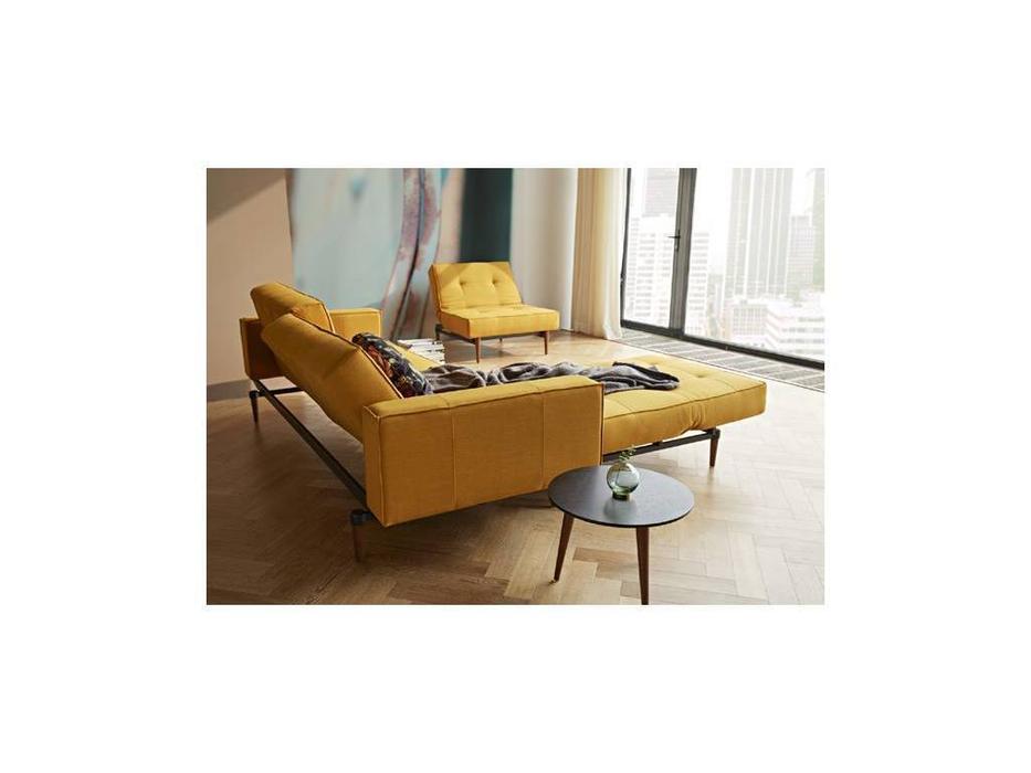 диван 3-х местный с подлокотниками тк.507 Splitback Innovation  желтый