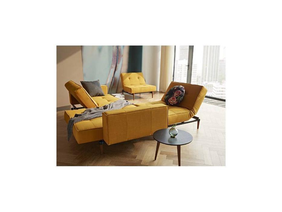 диван 3-х местный с подлокотниками тк.507 Splitback Innovation  желтый