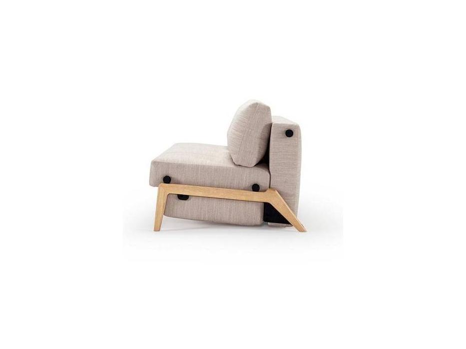 диван-кровать раскладной с деревянными ножками тк.612 Cubed Innovation  бежевый