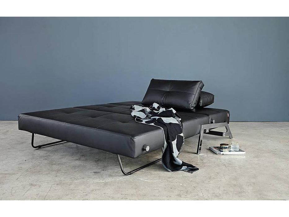 диван-кровать 160 ножки хром, тк.550 Cubed Innovation  черный