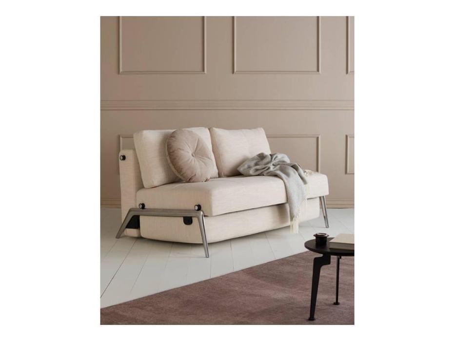 диван-кровать 140 ножки металл, тк.612 Cubed Innovation  бежевый