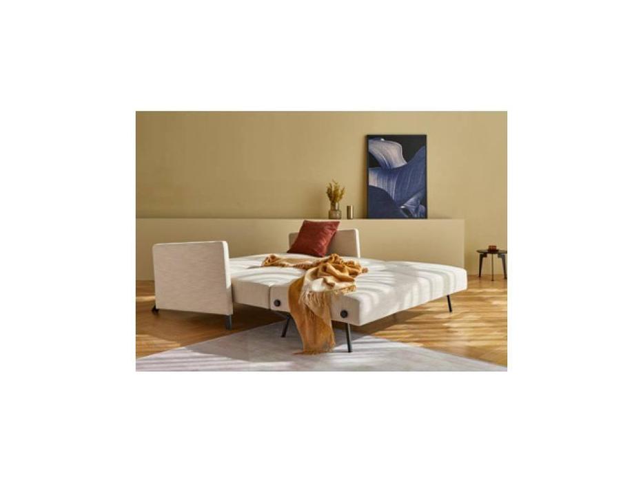 диван-кровать 160 с подлокотниками и подголовником, тк.612 Cubed Innovation  бежевый