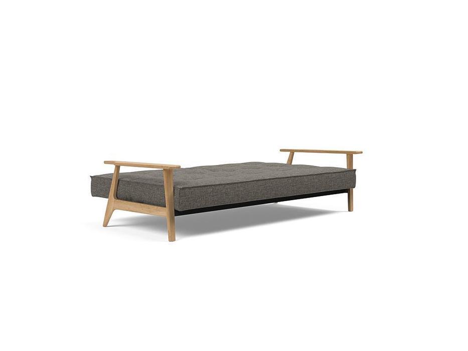диван с деревянными подлокотниками тк216 Splitback Innovation  серый