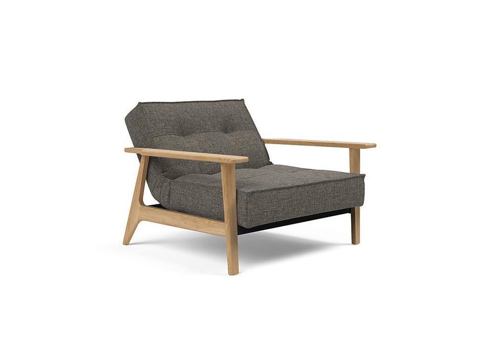 кресло с деревянными подлокотниками тк.216 Splitback Innovation  розовый