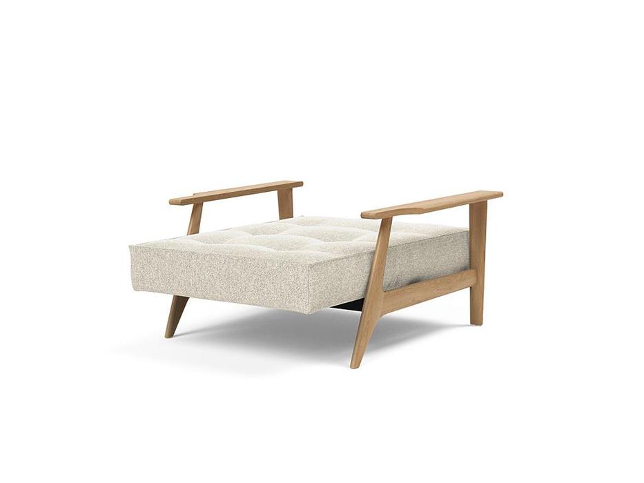 кресло с деревянными подлокотниками Splitback Innovation  [95-74101126357-5-2] молочный