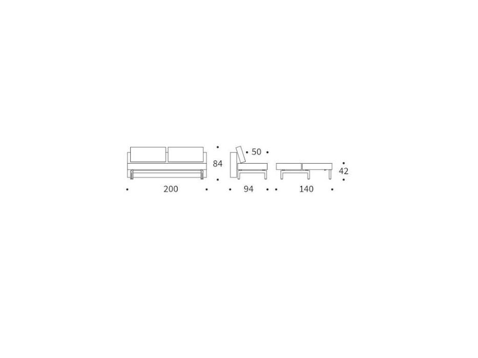 диван-кровать  Sly Wood Innovation  [95-543070527-5-2] серый