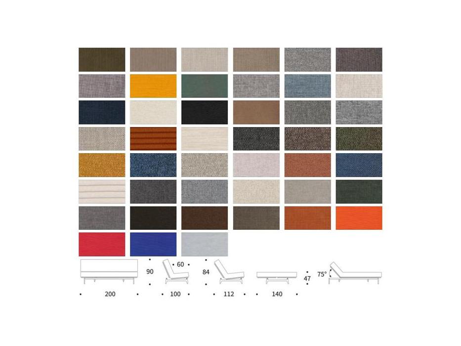 диван-кровать 3-х местный Aslak Innovation  [528014140-5-2/1543595] оранжевый