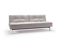 диван-кровать с хромированными ножками тк.563 Dublexo Innovation  серый